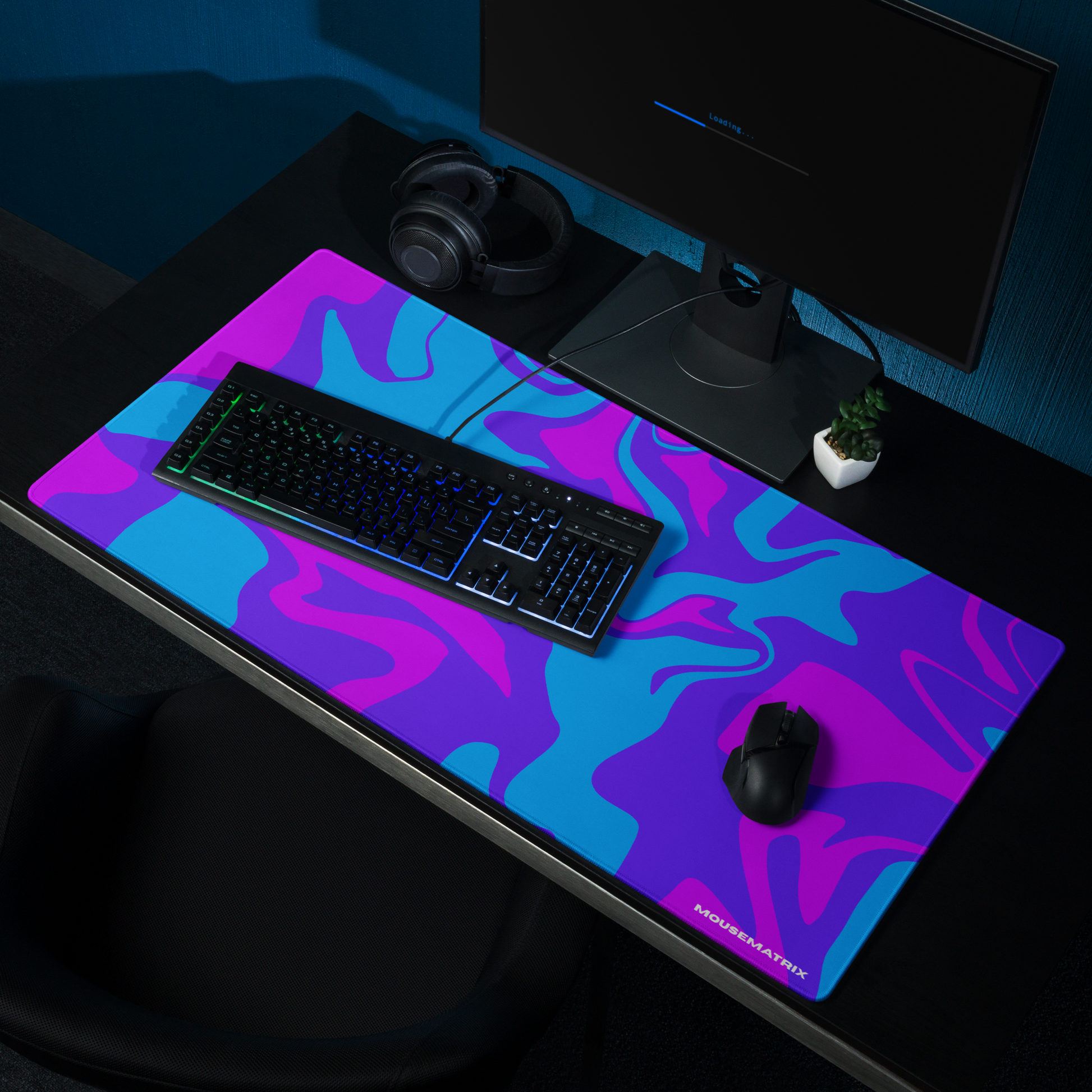 Cotton Candy Swirl Mouse Pad