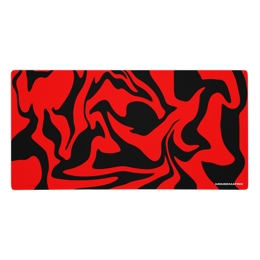 Demon Red Swirl Mouse Pad