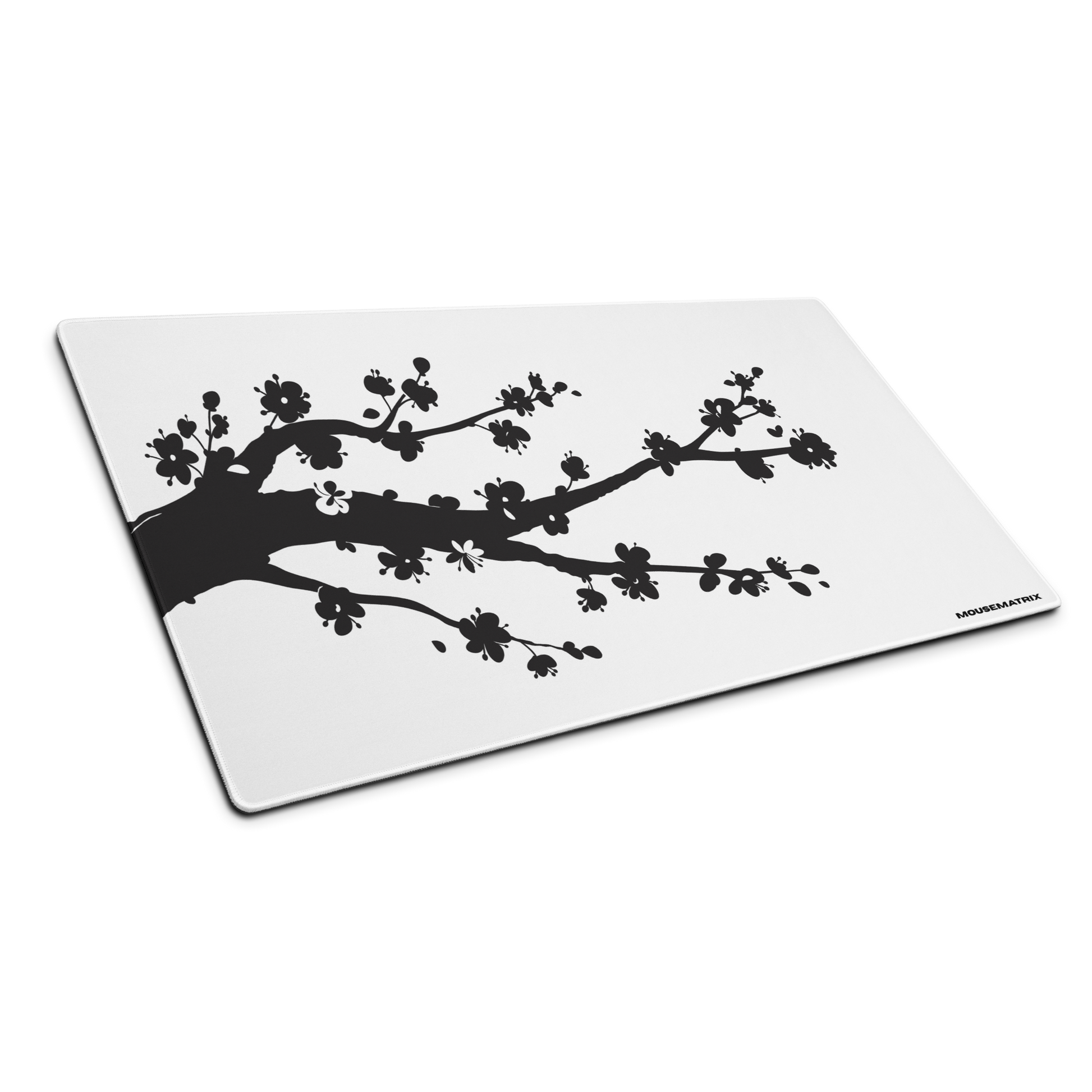 Black Blossom Mouse Pad